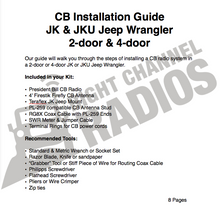 Load image into Gallery viewer, President Bill JK &amp; JKU Jeep CB Radio Kit
